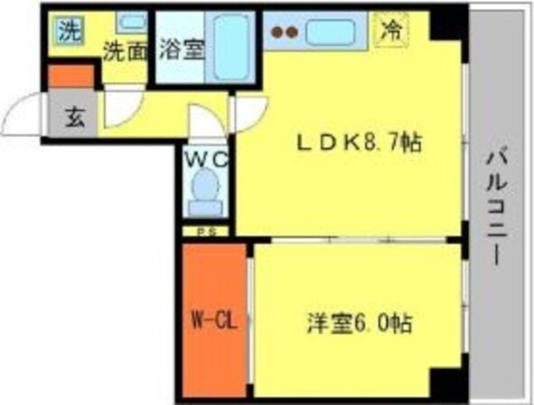 豊津駅 徒歩7分 6階の物件間取画像